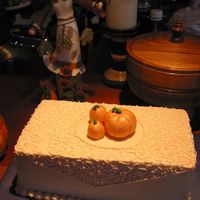 Trio Of Pumpkins This was one of two small cakes I made for a thanksgiving party at my relative's house.