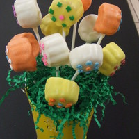 Cake Pop Bouquet made for a co-worker. Only second time making these, so I require much refining....they are so much fun to make though and love the endless...