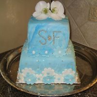 Anniversary My parents never had a wedding cake so I made them one for their 33rd anniversary