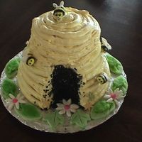 Beehive Anniversary Cake This was for my parents anniversary. They are in the honey business so I thought they would appreciate the hommage to their profession. I...