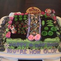 Mom's Birthday Garden Cake My mom loves gardening so I tried my best to make her a cake she would love. I have never done anything like this before so any help or...