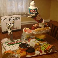 Southern Comfort This was my entry to the Connecticut cake Competition. It was an homage to Southern fast food. Won 1st in show theme, decorators choice and...