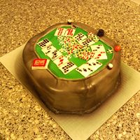 Poker Cake I made this for my dad on fathers day. He is a big hold 'em fan. I tried the wilton spray for this cake. It is just mmf and I used the...