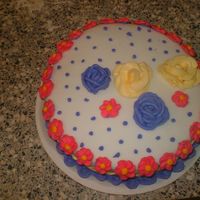 Fondant Practice Just finished my 1st level 3 wilton class and had to practice my fondant and I wanted to brush up on my roses and royal icing flowers.