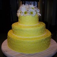 Yellow Wedding Cake 