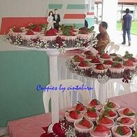 The Wedding Tier I made my decoration pretty simple.. room for lots of improvement. Thanks for looking. :-)