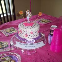 Bratz Cake This is a Bratz cake I did for a little girls b-day. The mom wanted a personal cake (2 6in rounds) for the b-day girl and then cupcakes. I...