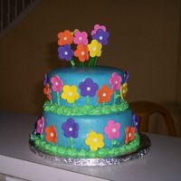 Wilton Course 3 Final I forgot my camera at home so I didn't get a good picture of it finished. Then during the process of transporting it home the cake...