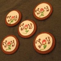 Joy Cookies My mom's name is Joyce so these were some of the cookies for her birthday. the infamous chocolate rolled cookies with Bailey's...