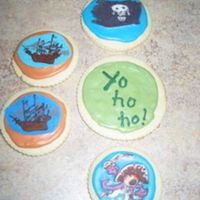 Pirate Ships, Pirate Flag, Pirate Cookies These cookies are based on characters in the book, "Captain Flinn and the Pirate Dinosaurs". The book is a gift for my nephew and...