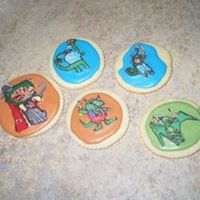 Pirate Dinosaur Cookies These cookies are based on the dinosaurs in the book, "Captain Flinn and the Pirate Dinosaurs". The book and the cookies are...