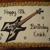 Guitar Cake This was for a guy in a band...loves his guitar - make it look just like it.
