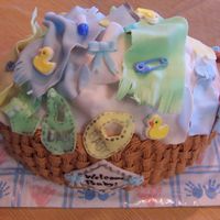 Baby Shower Laundry Basket My thanks to Connie of Heavenly Delight Cakes for her help! You are an inspiration!