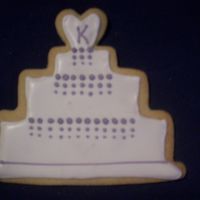 Wedding Cake Cookie just for fun! sugar cookie with royal icing