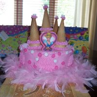 Princess Castle Birthday Cake I made this cake for my niece's 3rd birthday. The cake is cherry chip iced with buttercream. (This is the first time that I have used...