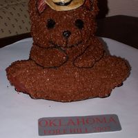 Western Teddy Bear Also for my high school musical, Oklahoma. It was my first time using my bear pan. His hat is fondant :)