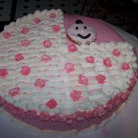 Baby Shower! I got this idea from my course 2 wilton book..It was for my cousin who is having her first baby!