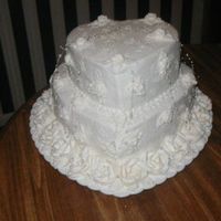 Emily.s Cake All Buttercream Frosting and Roses.