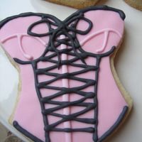 Lingere Bustier Personal Shower no fail cookie with mmf base. details in modified royal. Made for my sister in laws lingere / personal bridal shower. packaged and tied...
