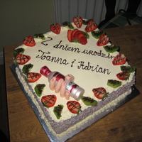 Birthday Cake a boozy twins birthday