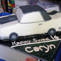 Car Cake sweet 16 will hardly get her old enough to have this car. This was also vanilla sponge, covered in fondant.