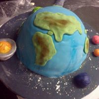 Planets Weird request for a five year old. All chocolate, covered in BC and Fondant.