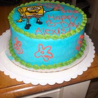 Spongebob Cake This is the side view of the cake