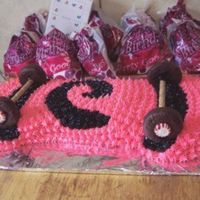 Skateboard For my niece's birthday she wanted a skateboard cake so this is what I created for her. I made a 100% edible skateboard.