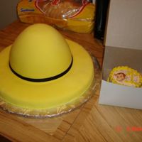 The Man In The Big Yellow Hat The man in the big yellow hat from Curious George... odd cake order, but I think it turned out good... vanilla cake, mmf