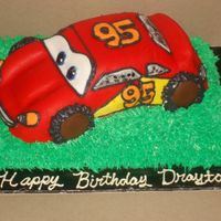 Lightning Mcqueen 3d McQueen...not the best by far, but the bday boy loved it! Had fun with this one!
