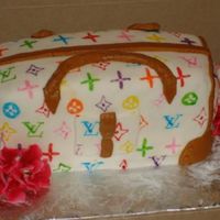 Lv Purse....my First One! First try at a purse cake....got a lot to work on next time! It was fun though!