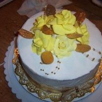 Close Up Gumpaste Flowers close up of gumpaste roses, middle layer of 50th anniversary cake. with ribbon added created the look of a hat. this was my fav tier of...