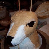 Deer Head For Fathers Birthday OK I now know why all the pictures of the "deer mounted heads" were all laying down lol My dad was very much into deer. So I...