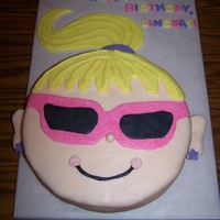 Girl Face Cake From the 2011 Wilton Yearbook - all fondant.