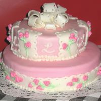 Baby Shower Cake Made for a friend that is having her 1st baby.