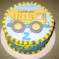 Dump Truck Birthday This cake was done for a little boy's 2nd b-day.