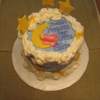 Baby On The Moon Made for a baby shower, ws inspired by cakes seen here on CC