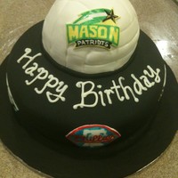 Volleyball Player Philly Sports Fan Bday Cake This is a cake I made for a co-worker. He played volleyball for George Mason University (years ago) and is a HUGE fan of the Phillies,...