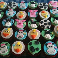 Farm Animal Cupcakes Farm Animal cupcakes I made for my son's 2nd birthday party.