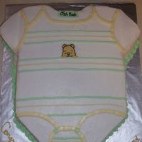 Winnie The Pooh Onesie This is one of my first cakes. I made it for a co-worker's shower. Mom and Dad-to-be are using the Classic Winnie the Pooh theme in...