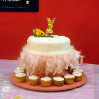 Tinker Bell This was done for my daughter's 8th birthday, Tinker Bell theme, it was done by Diana Jimenez, fondant with daisy flowers and little...