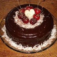 Chocolate Ganache, Cherries And Coconut 