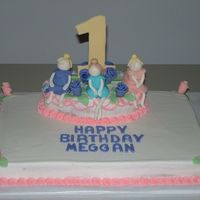 First Birthday Cake Yogurt poundcake with buttercream frosting and mmf accents.