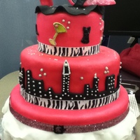 Alex's Cake 21st Birthday - Sex in the City Theme. Thanks for the inspiration from CC - it was a really fun cake to make. Just hope is survives the...