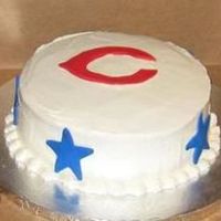 Jc Graduation Three cakes covered in BC with fondant accents for a boys high school graduation party