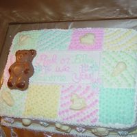 Dsc04632.jpg Chocolate cake with cherry mousse filling. All buttercream with chocolate molded pieces