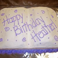 Purple Birthday This was for a coworker's birthday. I had sculpted it the night before, meaning to decorate as a scrapbook, as she is into...