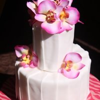 Fondant Strips With Pink I have done this cake before, and it is always a sure hit. It is really easy to do. This time I made it funky by pairing it with a zebra...