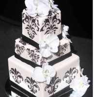 Black And White Stencil This cake was a learning experience for me. I had never used a stencil before. I learned that when I am using a stencil with black that I...