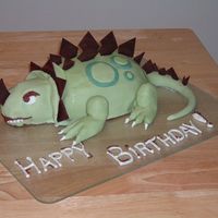 Dinosaur This was my first experience with fondant. I love how it turned out, but I learned so much since then; I can't wait to use fondant...